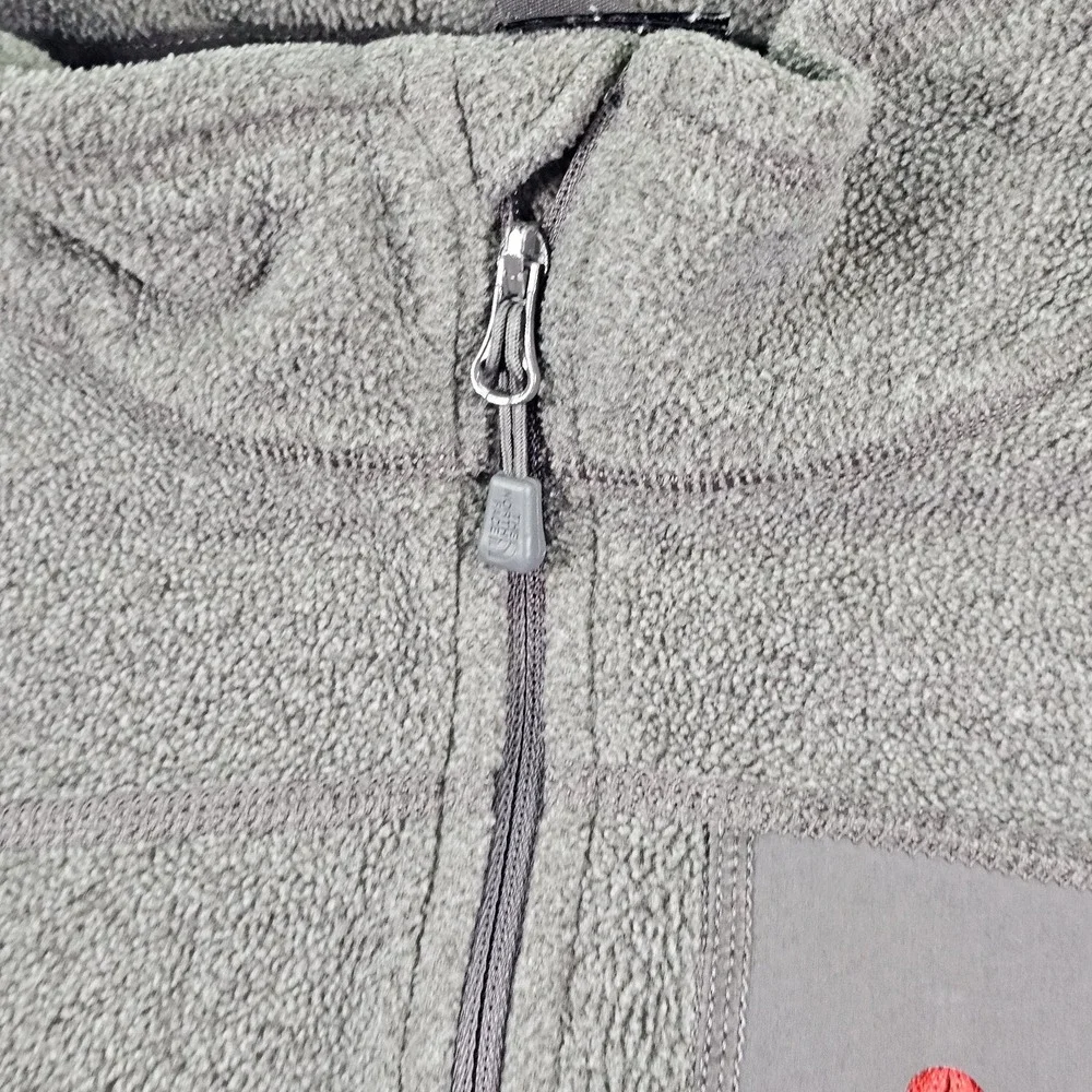 The North Face‎ Fleece Pullover Mens Large Gray Quarter Zip Chest Pocket Panels